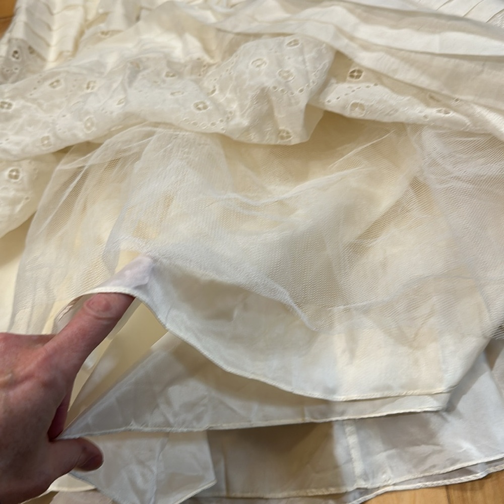 NWOT Anthropologie BHLDN Hitherto Ivory Fondant Tea Wedding Dress - Picture 9 of 10